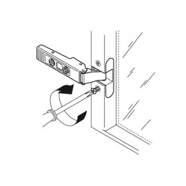 Zawias Blum clip 71T970A do ramek aluminiowych, drzwi wpuszczane