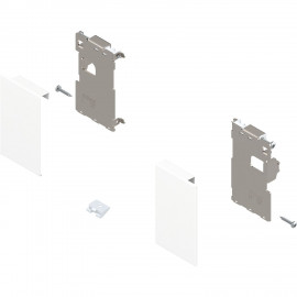 Zestaw mocowań frontu szuflady wewnętrznej legrabox ZI7.0MS0 biały