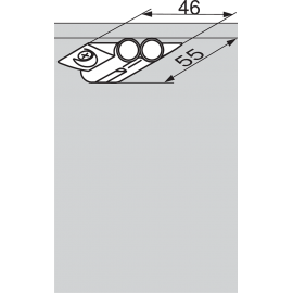 BLUM Adapter krzyżakowy, podwójny do blumotion 970.2501 R736